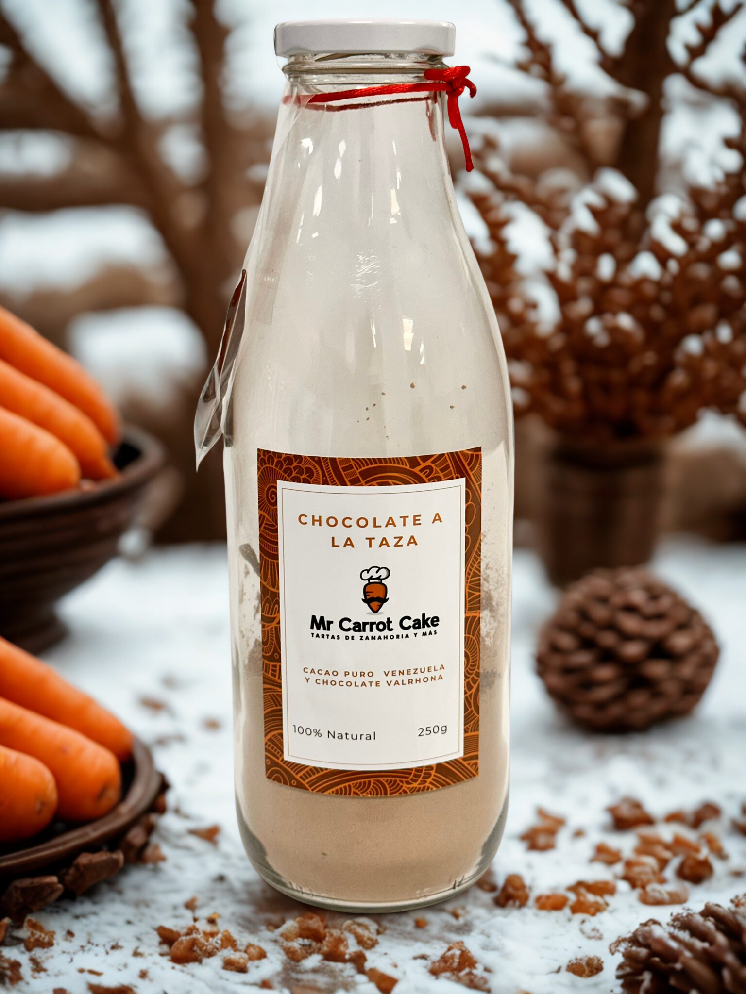 Chocolate a la taza Mr Carrot (Mix en polvo con chocolate Valrhona)